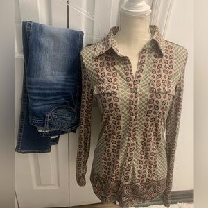 BCBG Stretch Jersey TOP S/M) Rue 21 Jeans (5/6)